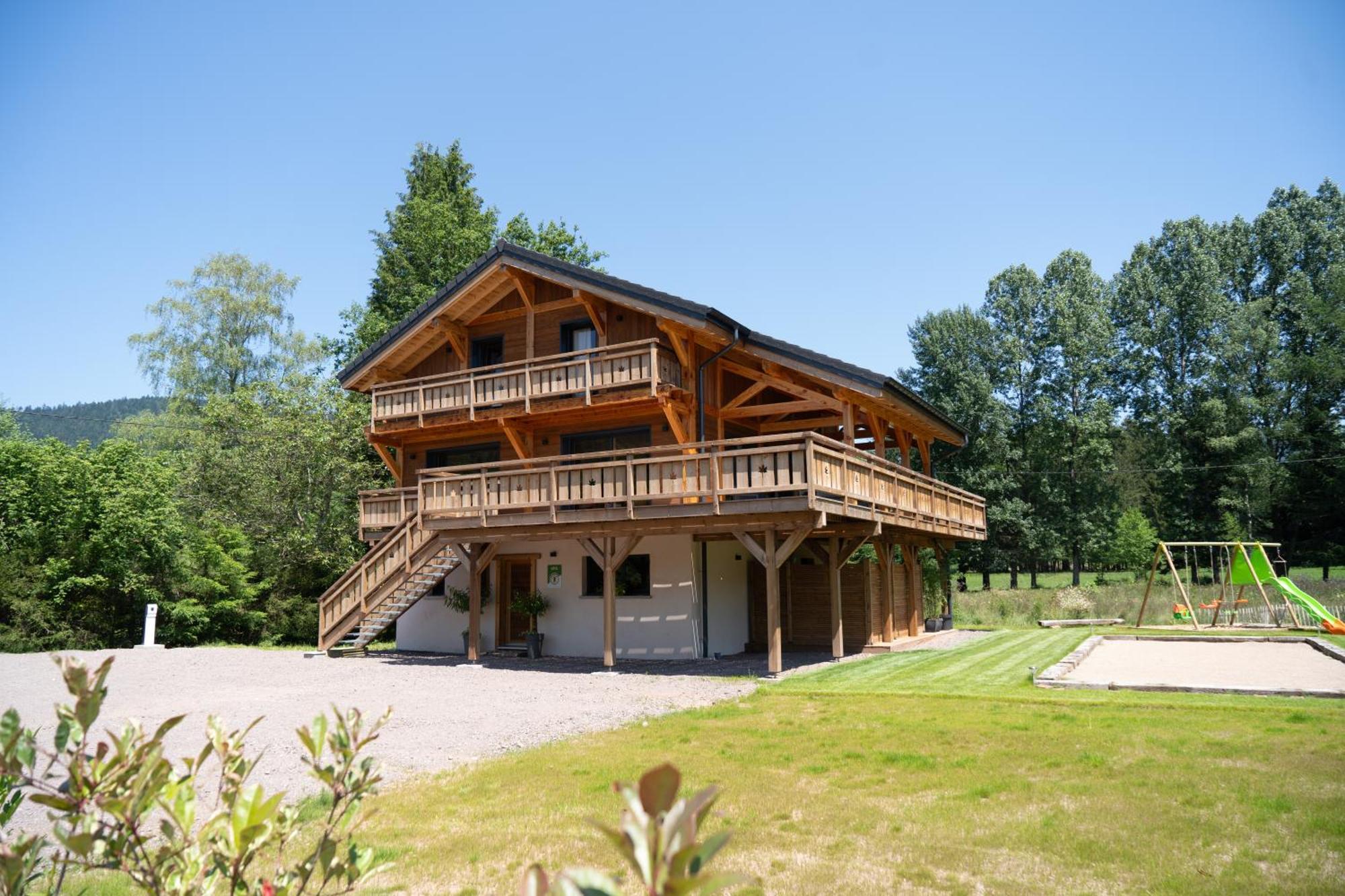 Chalet L'Oseraie, Location Touristique Spa 4 Etoiles Au Coeur Des Vosges Le Saulcy Luaran gambar